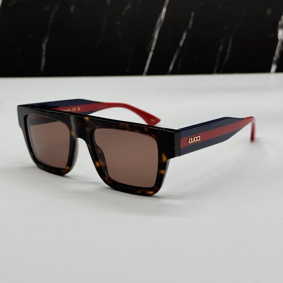 NEW GUCCI GG1868S 002 HAVANA BLUE RED UNISEX SUNGLASSES GUCCI main image 9